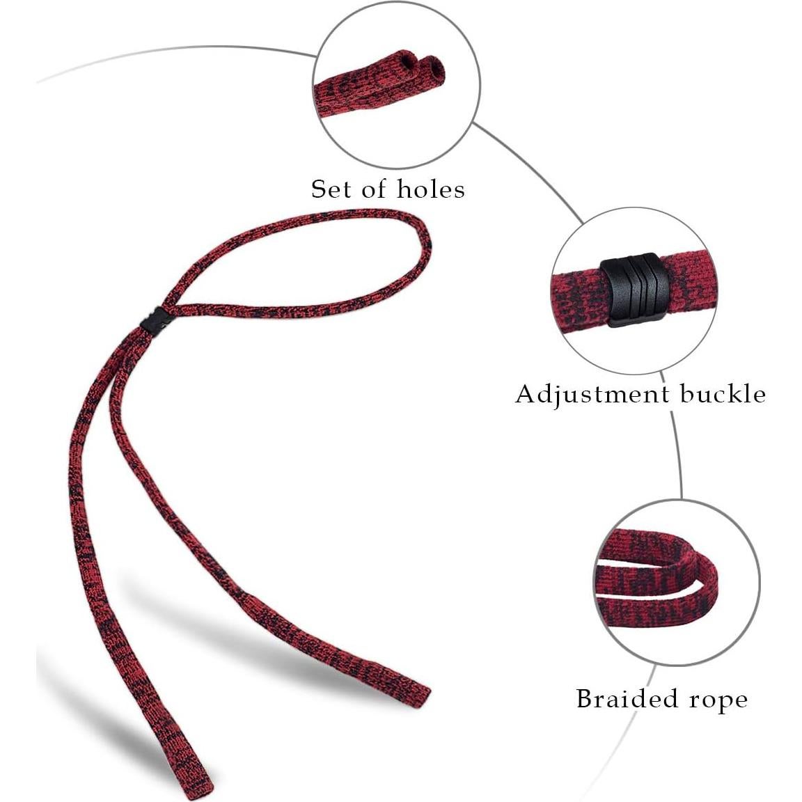 Correa Ajustable para Gafas - Paquete de 6 Colores