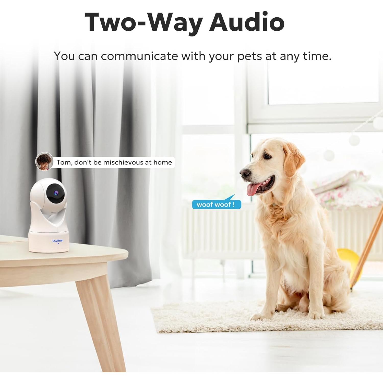 Cámara de Seguridad Owltron 2K Interior 360° WiFi con Audio