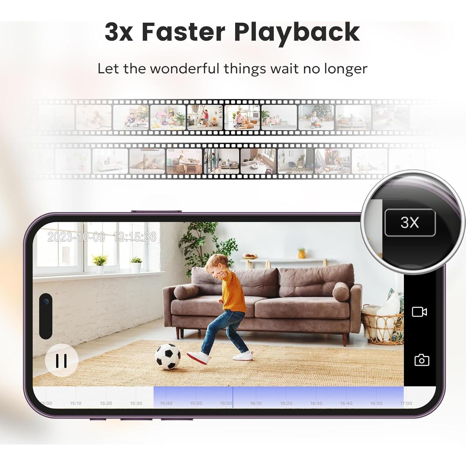 Cámara de Seguridad Owltron 2K Interior 360° WiFi con Audio
