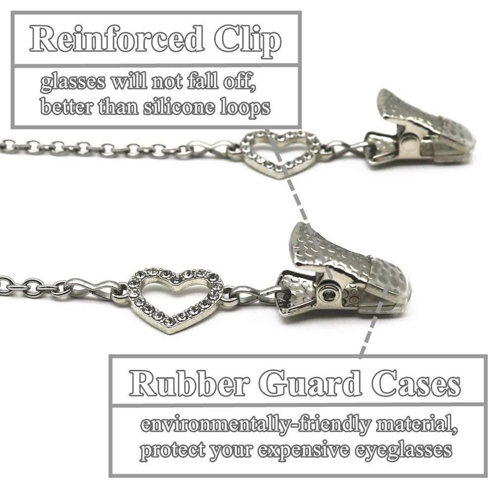 Soporte de Gafas Ever Cute Corazón Rhinestone 73.66 cm