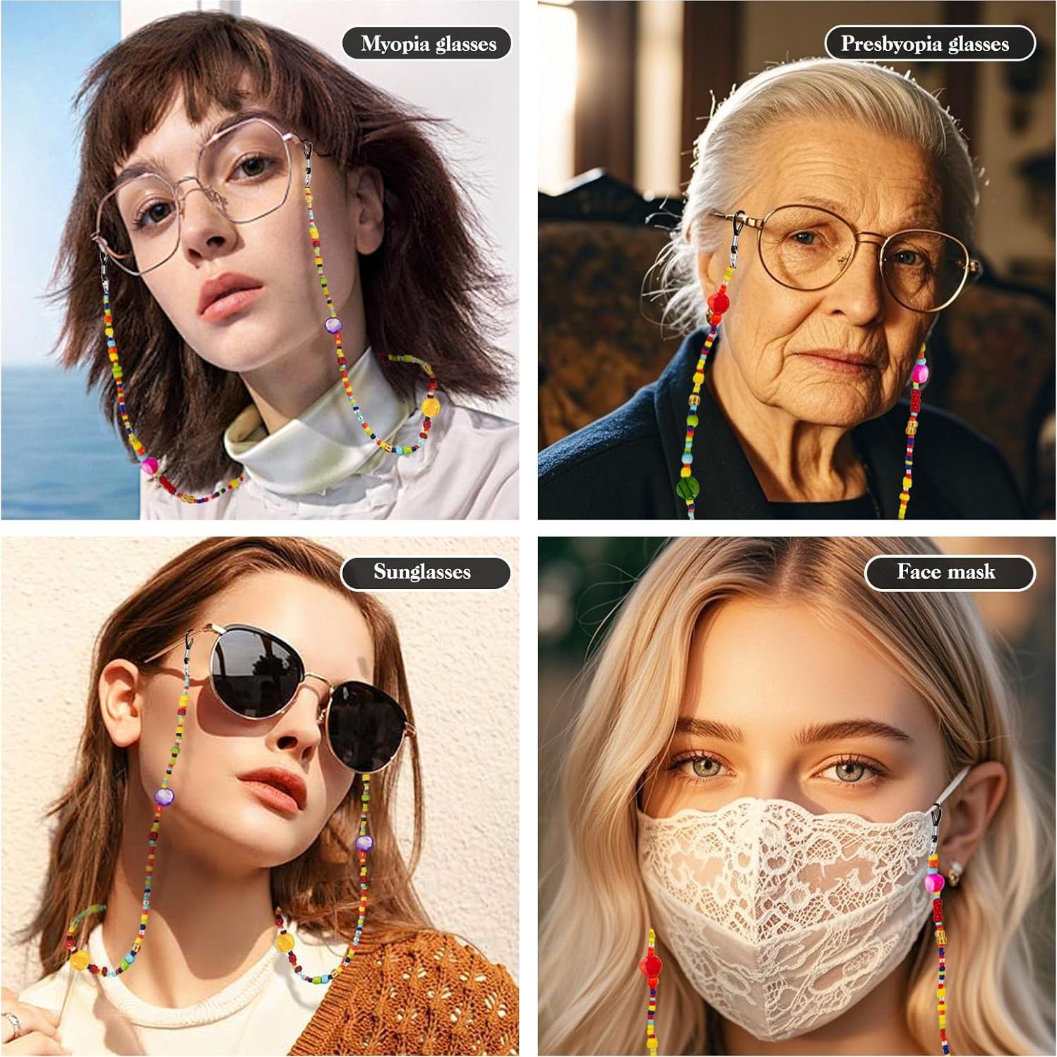 Cadena de Gafas Elegante con Perlas para Mujeres 74.93 cm