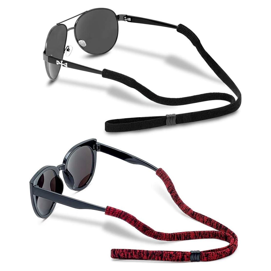 Correa Ajustable para Gafas 2 PCS - Negro y Rojo