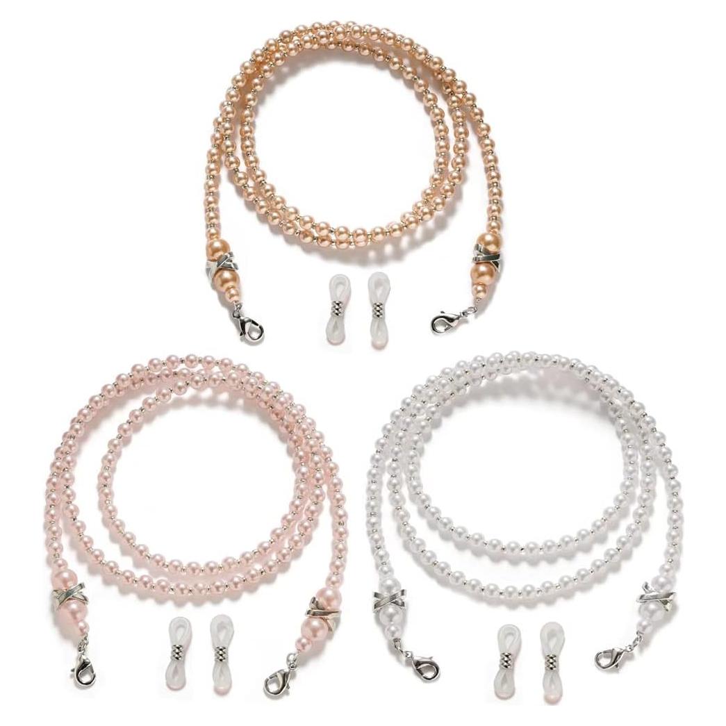 Soporte de Cadenas para Gafas Newchangxing1 con Perlas