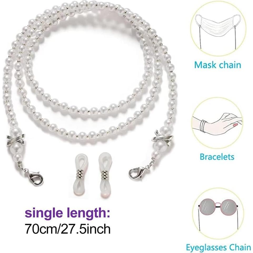 Soporte de Cadenas para Gafas Newchangxing1 con Perlas