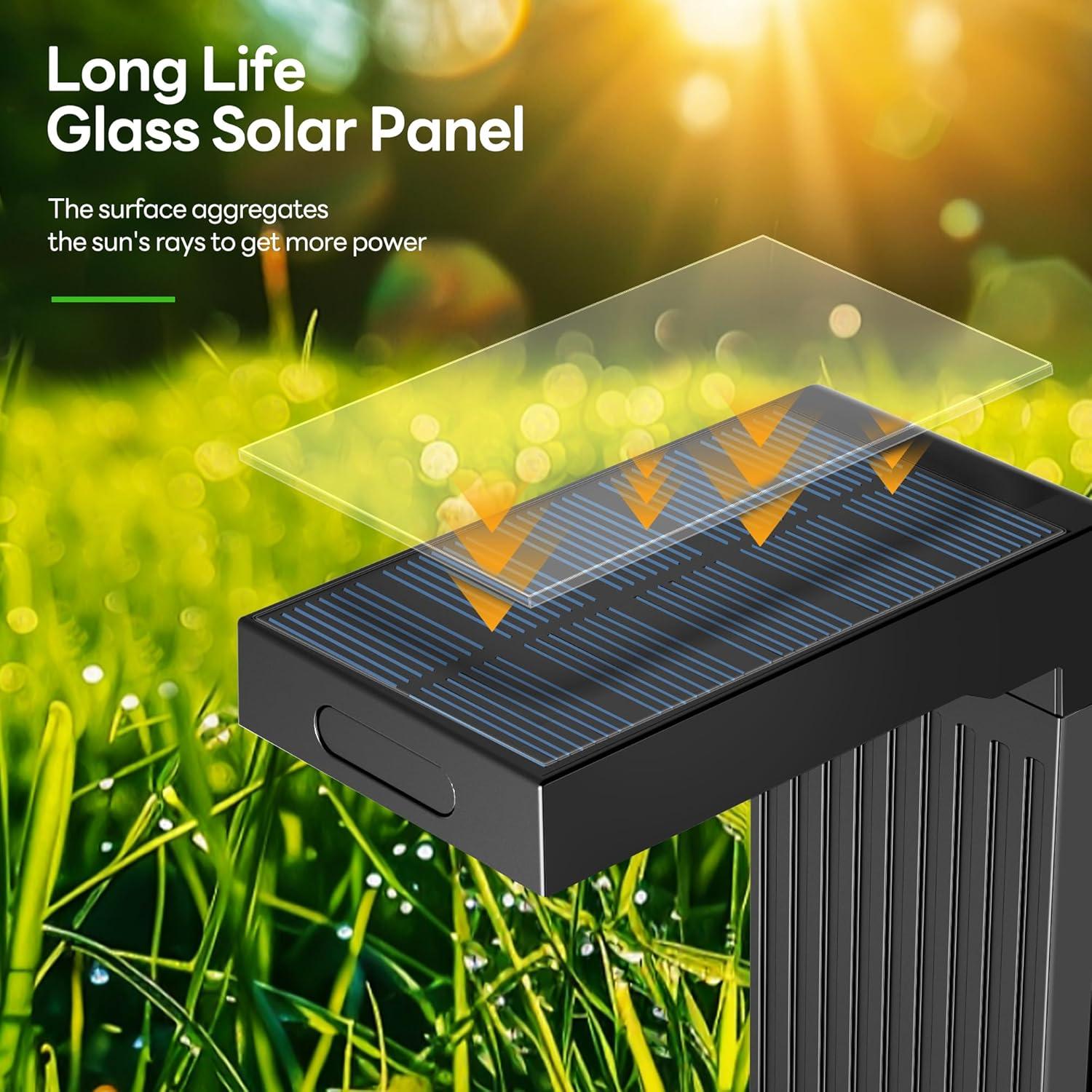 Luces de Camino Solares COXSENI 4Pack 400LM IP65 Jardín