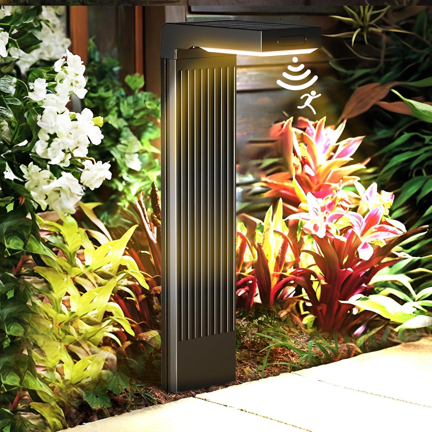 Luces de Camino Solares COXSENI 4Pack 400LM IP65 Jardín