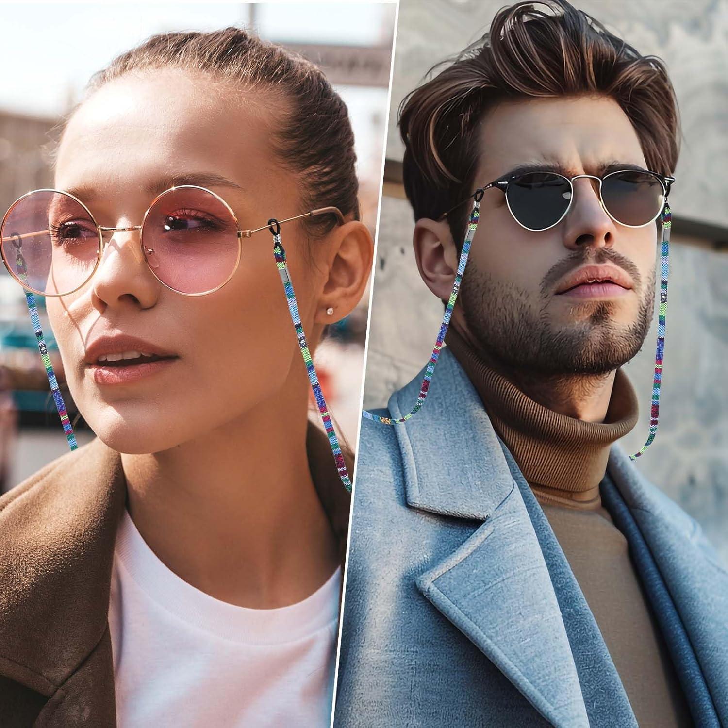 6 Piezas Correa para Gafas Multicolor Bohemia 70cm