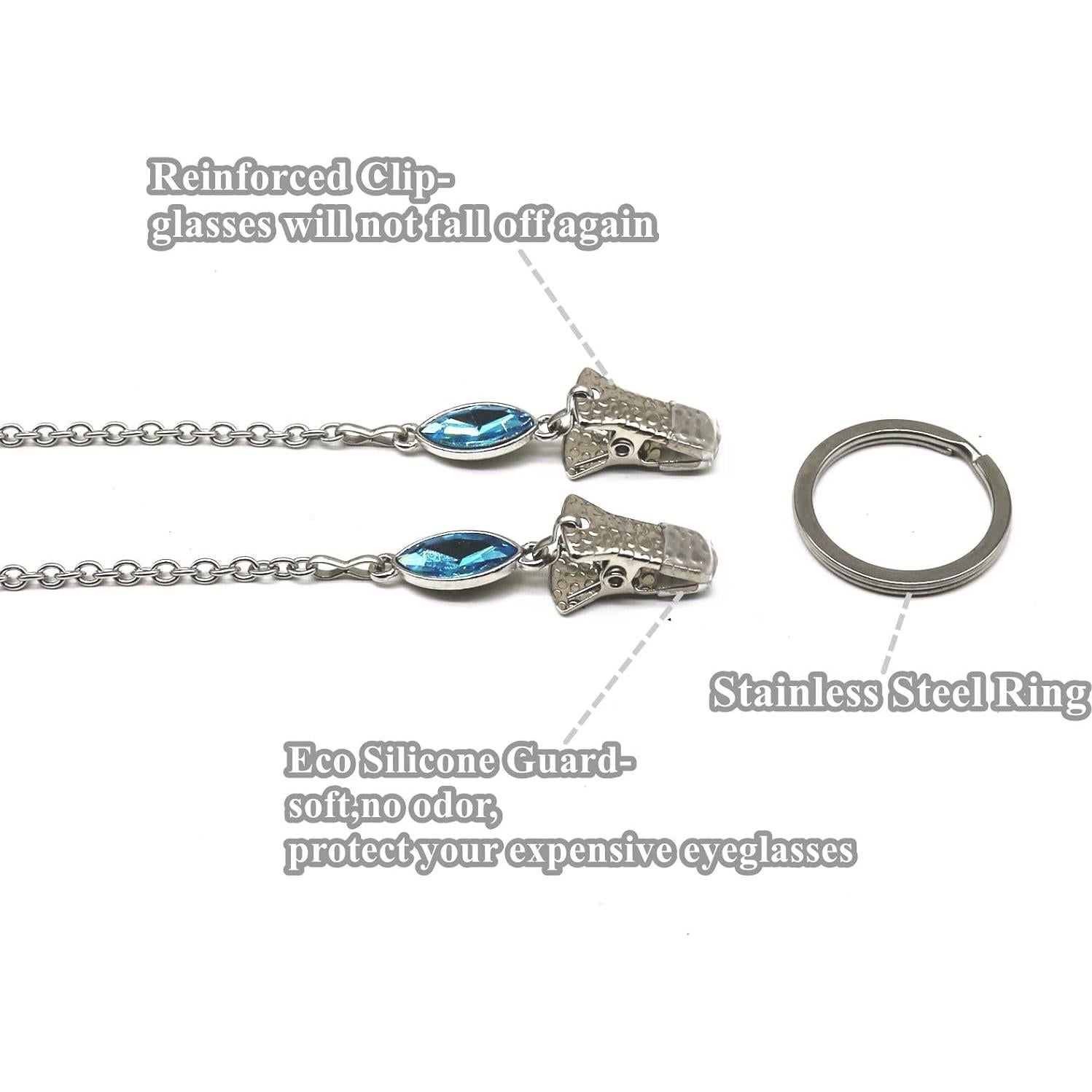 Cadena para Gafas Acero Inoxidable Clip 73.66 cm Unisex