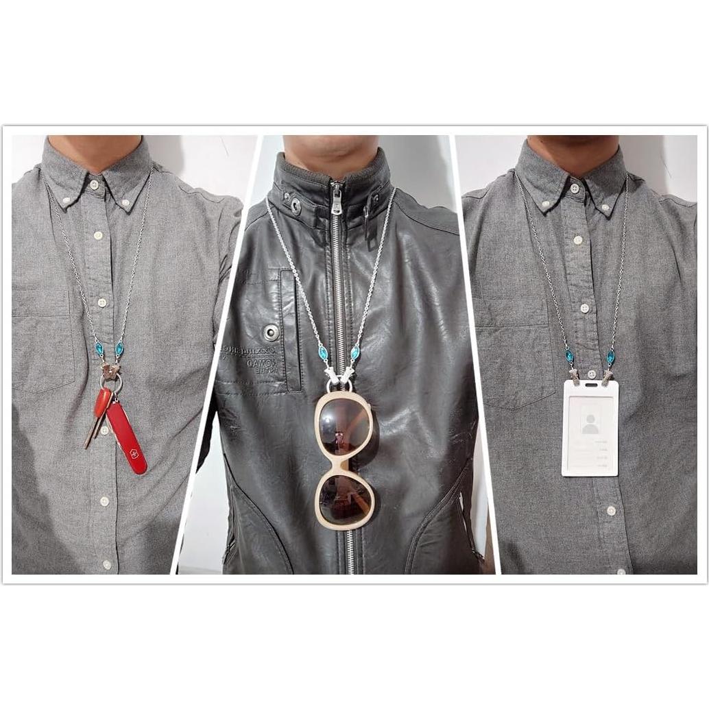 Cadena para Gafas Acero Inoxidable Clip 73.66 cm Unisex