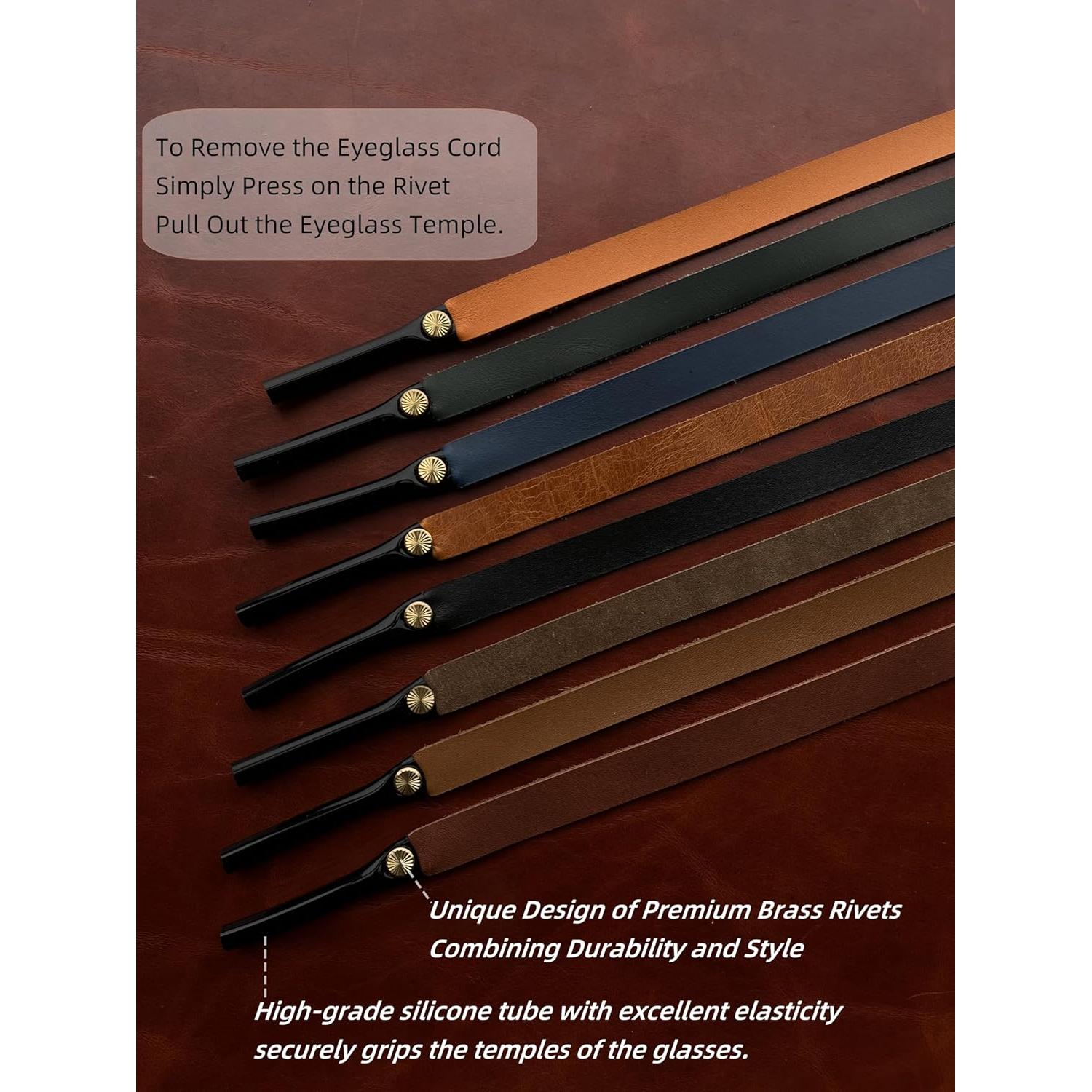 Correa de Gafas de Cuero PVS-002 para Hombres y Mujeres