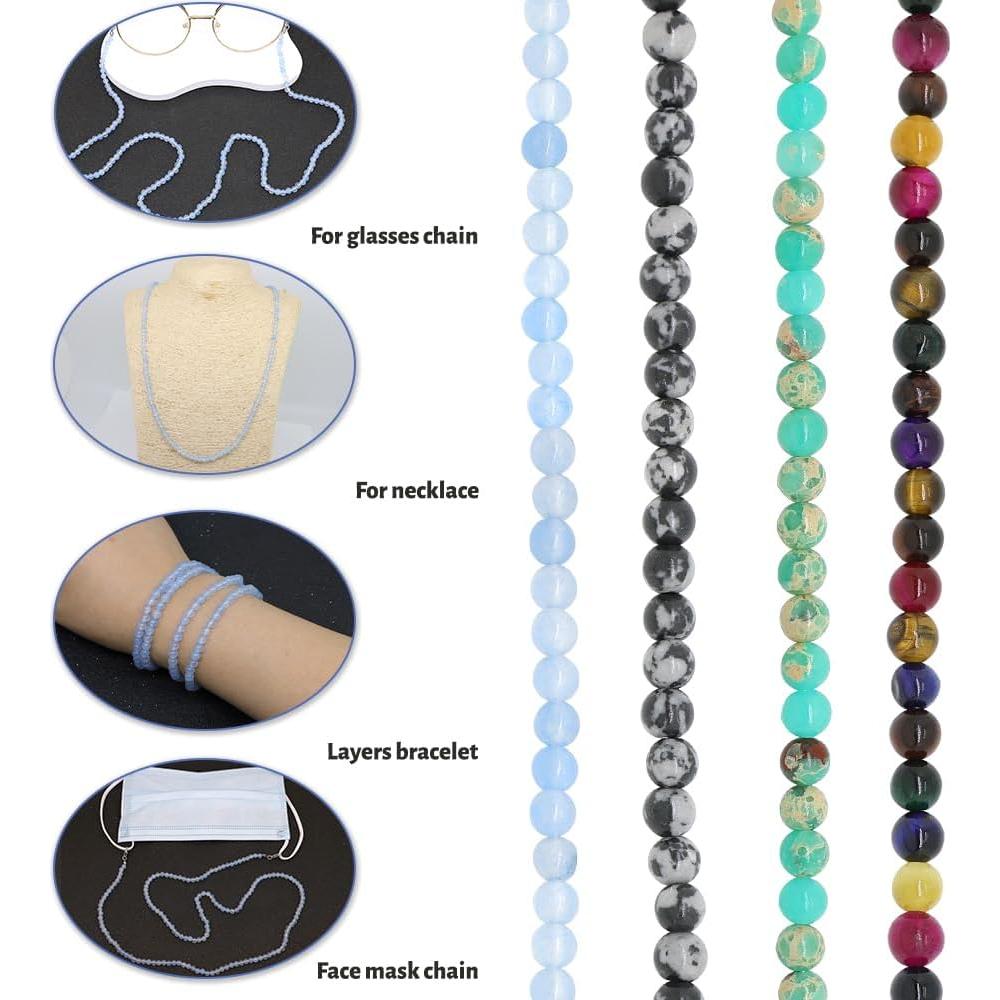 Cadena de Gafas LuReen Aguamarina Ajustable para Mujeres