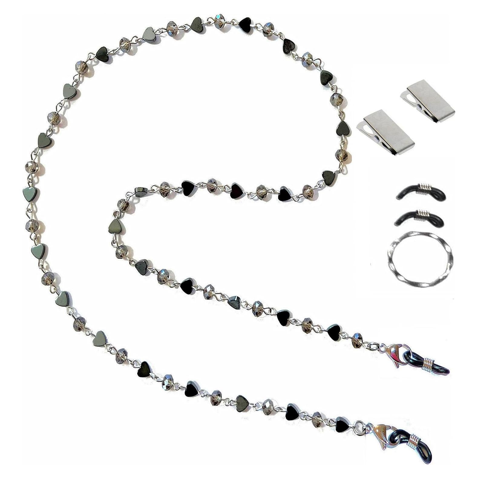 Cadena de Cristal Beads Hidden Hollow 71cm Soporte Gafas