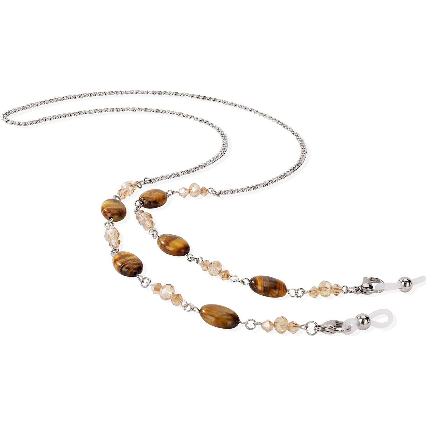 Cadena para Gafas HD-12 Hecho a Mano - Café 81 cm