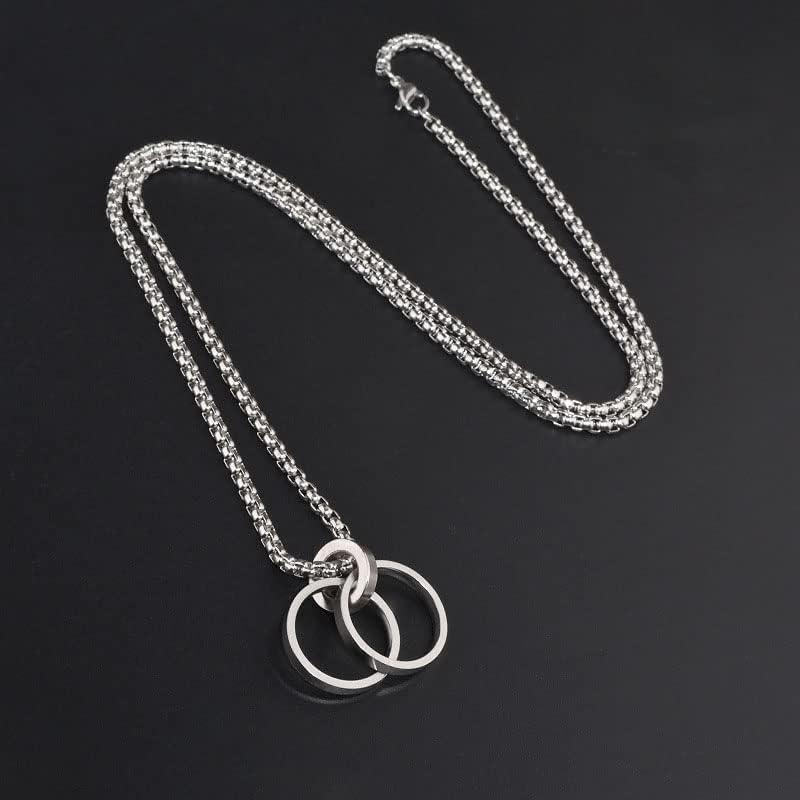 Collar Soporte Gafas Acero Inoxidable 70 cm Doble Anillo