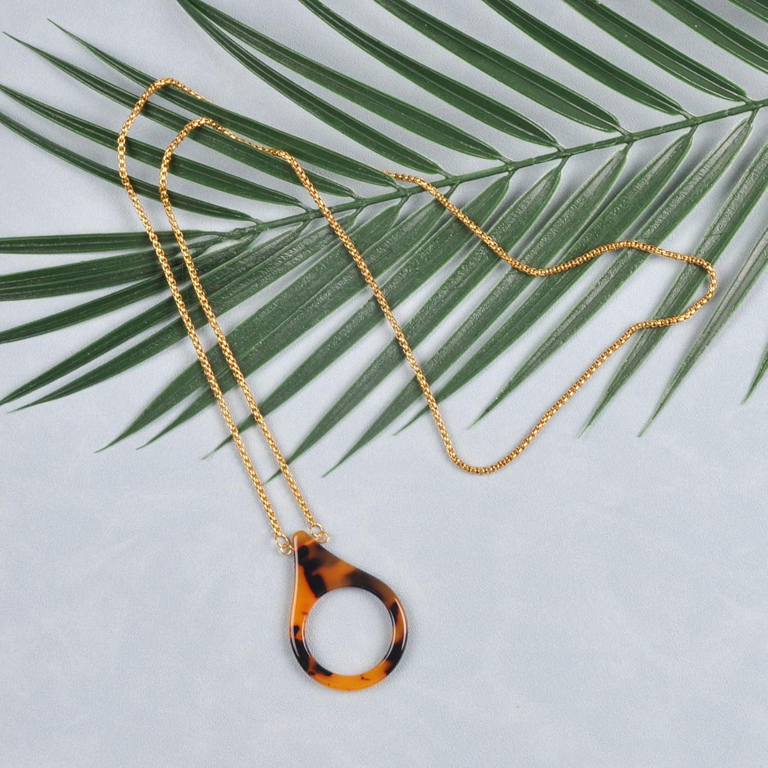 Cadena de Gafas de Sol Acero Inoxidable Dorado 75 cm