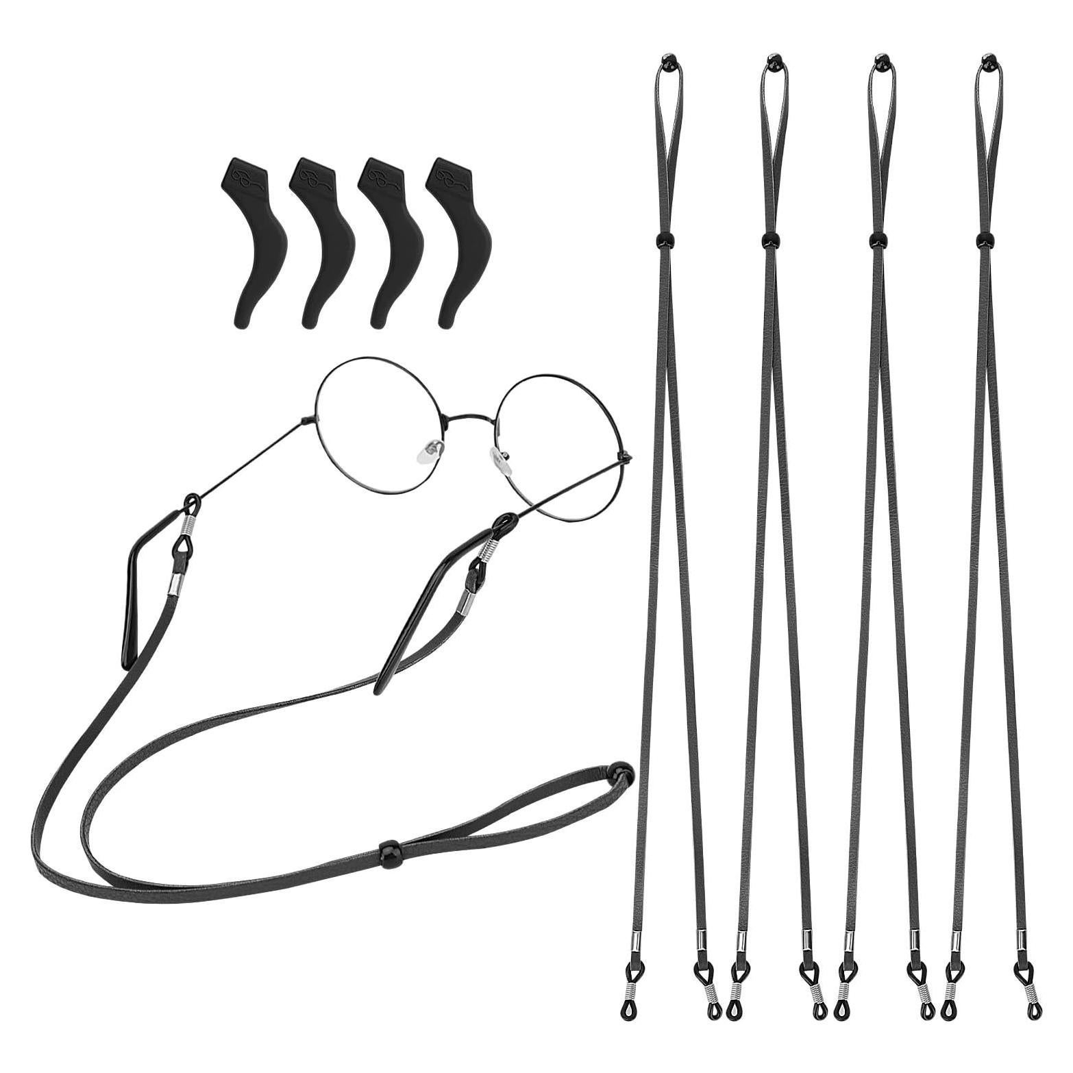 Correa para Gafas MoKo Negra Ajustable 4 Fundas Incluidas