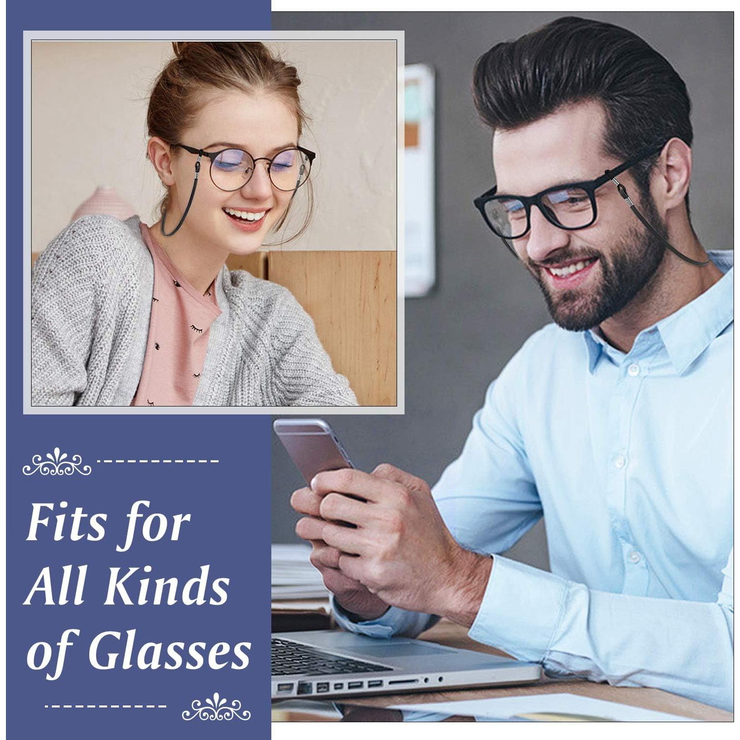 Correa para Gafas MoKo Negra Ajustable 4 Fundas Incluidas