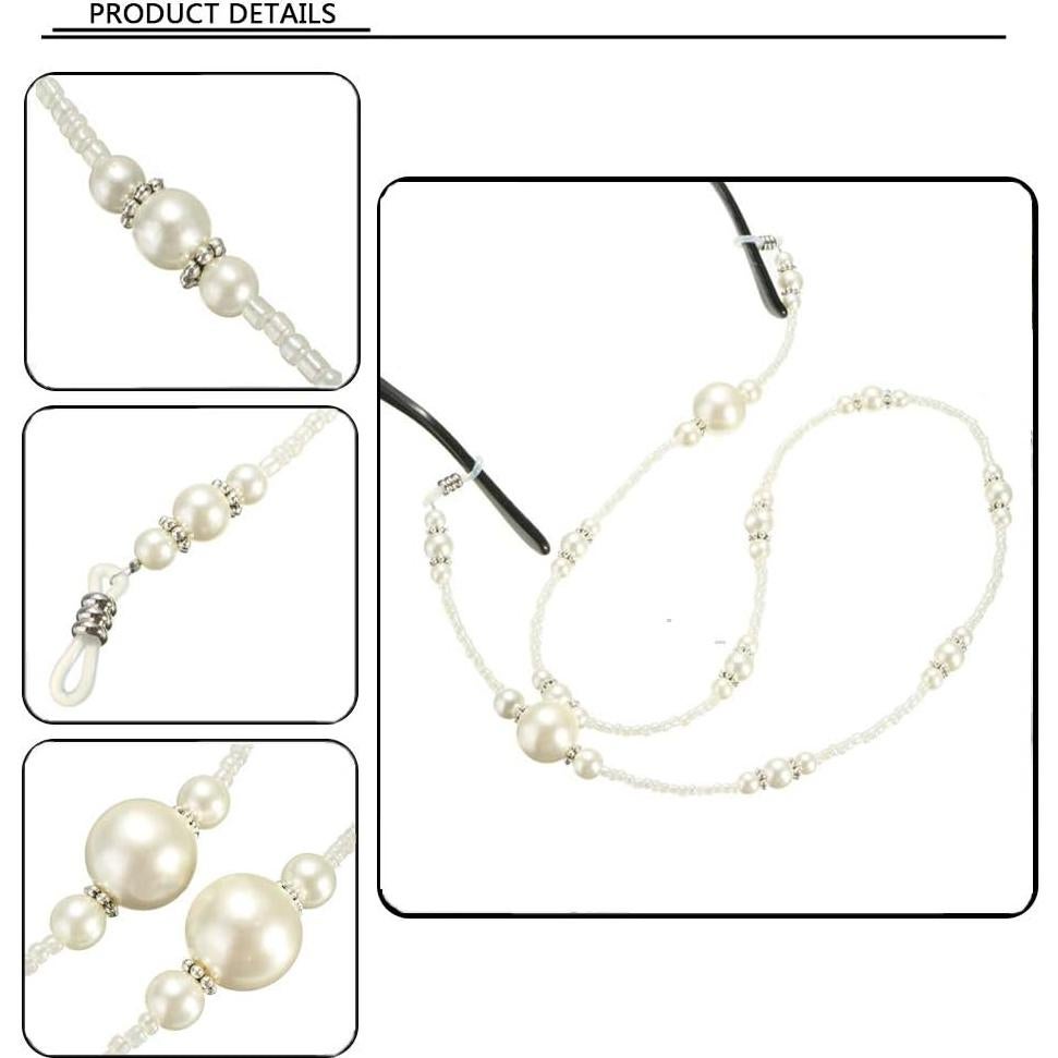 Cadena de Gafas de Perlas Pinksee para Mujeres 67.5 cm