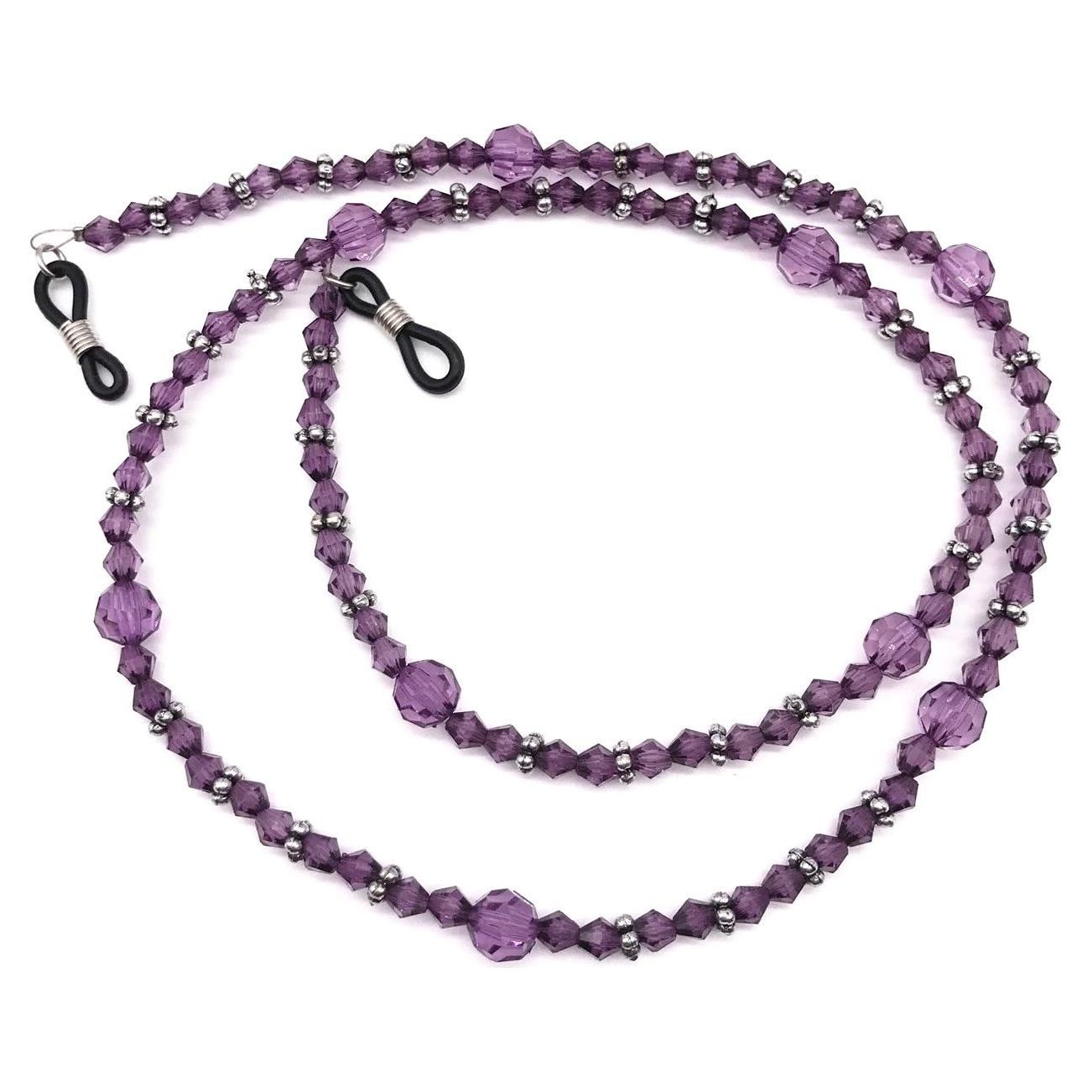 Cadena de Gafas Acrílico Morado Outman 66 cm con Cuentas