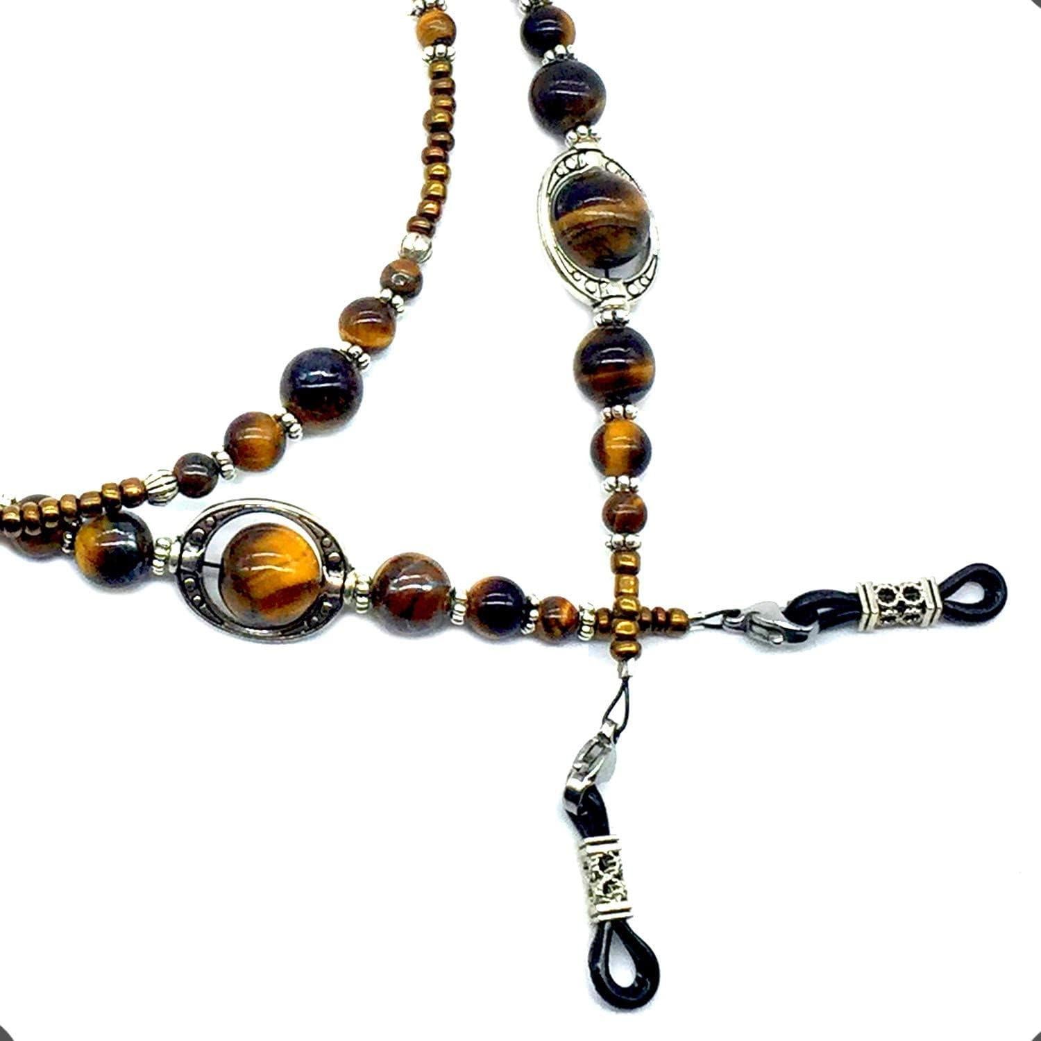 Cadena para Gafas ALBATROSART Cuentas de Piedra Natural