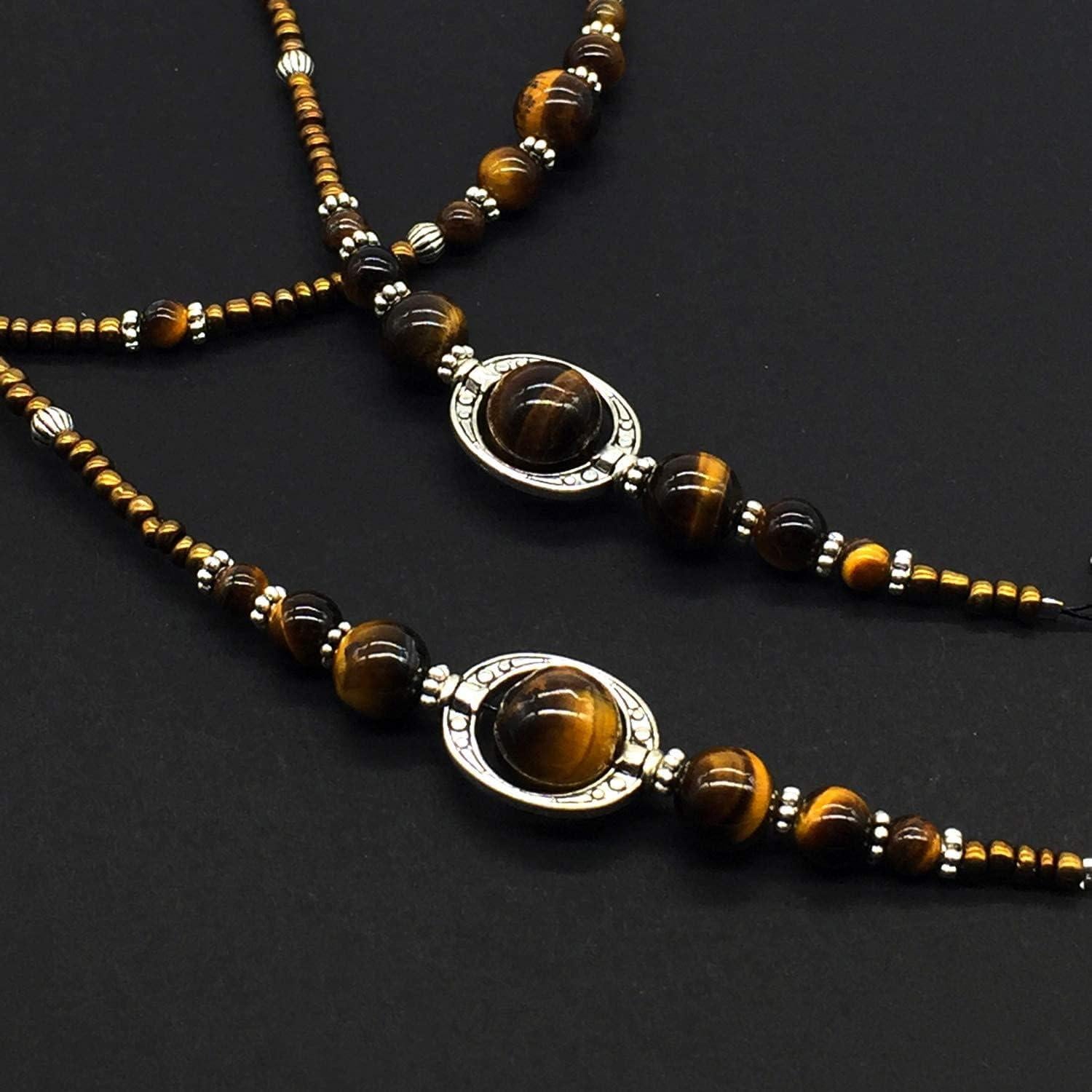 Cadena para Gafas ALBATROSART Cuentas de Piedra Natural