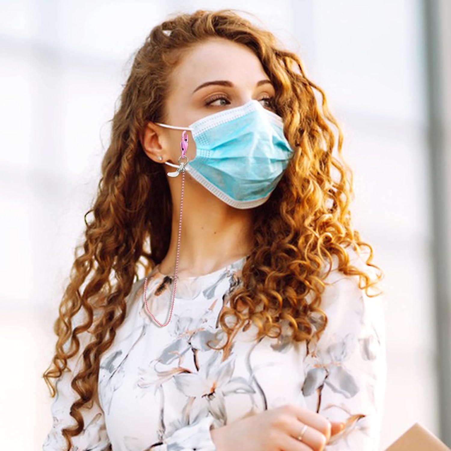 Cadena para Gafas LuckyOpt Corazón Rosa Versátil 63 cm