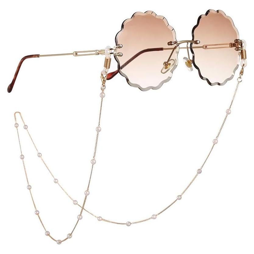 Cadena de Gafas LANG XUAN 75 cm Soporte para Lentes Dorado