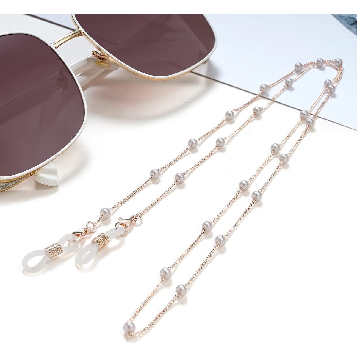 Cadena de Gafas LANG XUAN 75 cm Soporte para Lentes Dorado