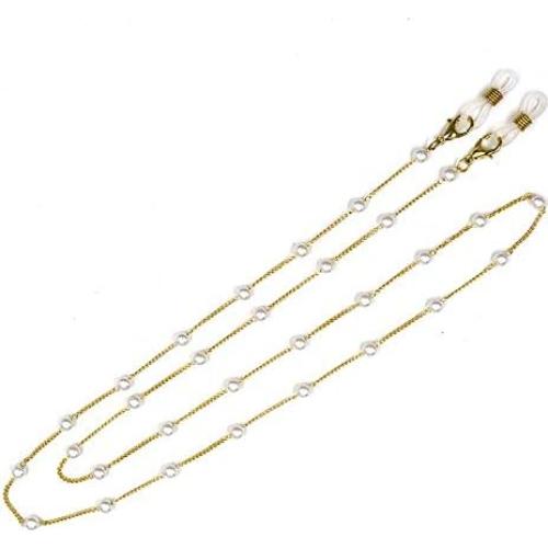 Cadena de Gafas LANG XUAN 75 cm Soporte para Lentes Dorado