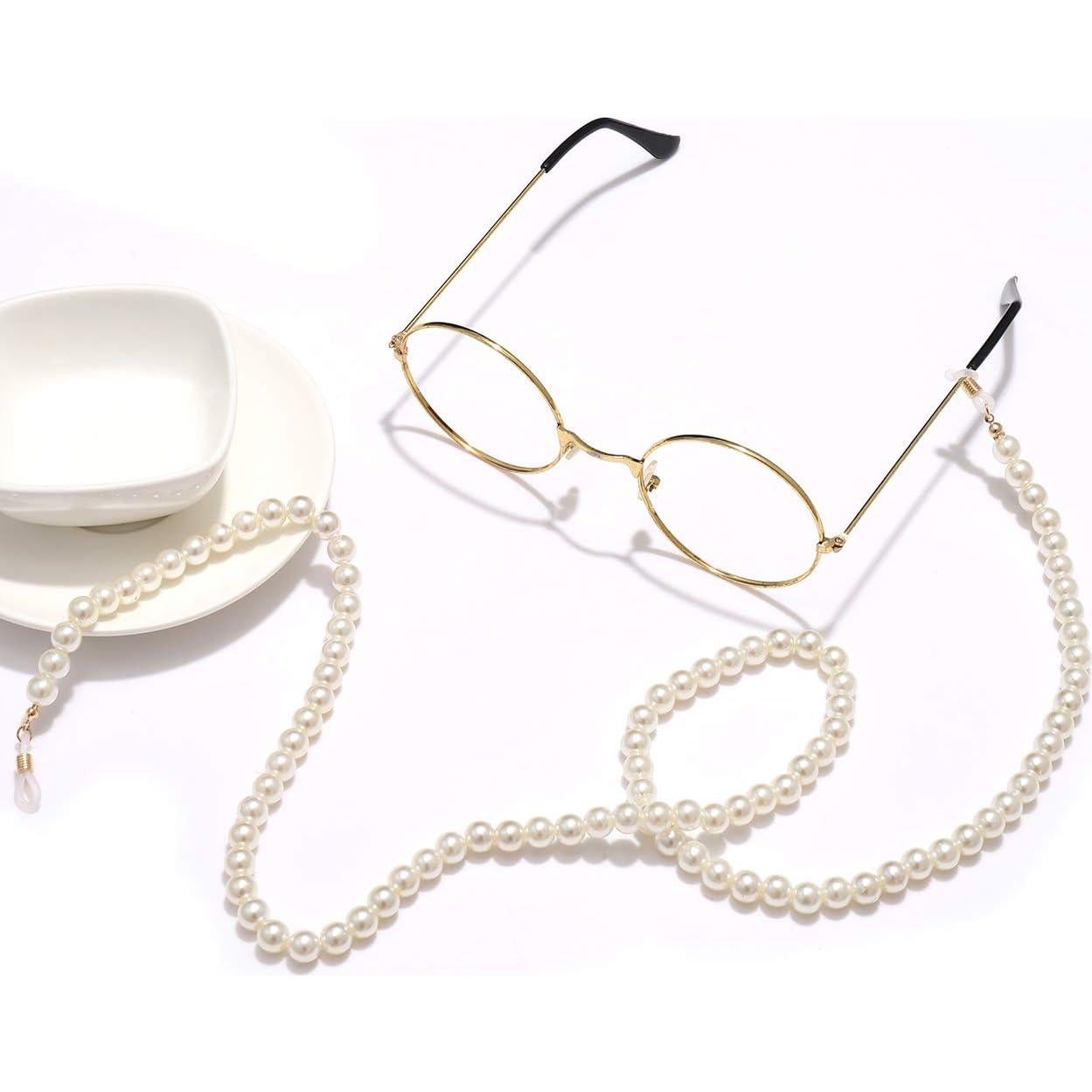 Cadena de Perlas para Gafas YAHPERN Diseño Elegante 71 cm