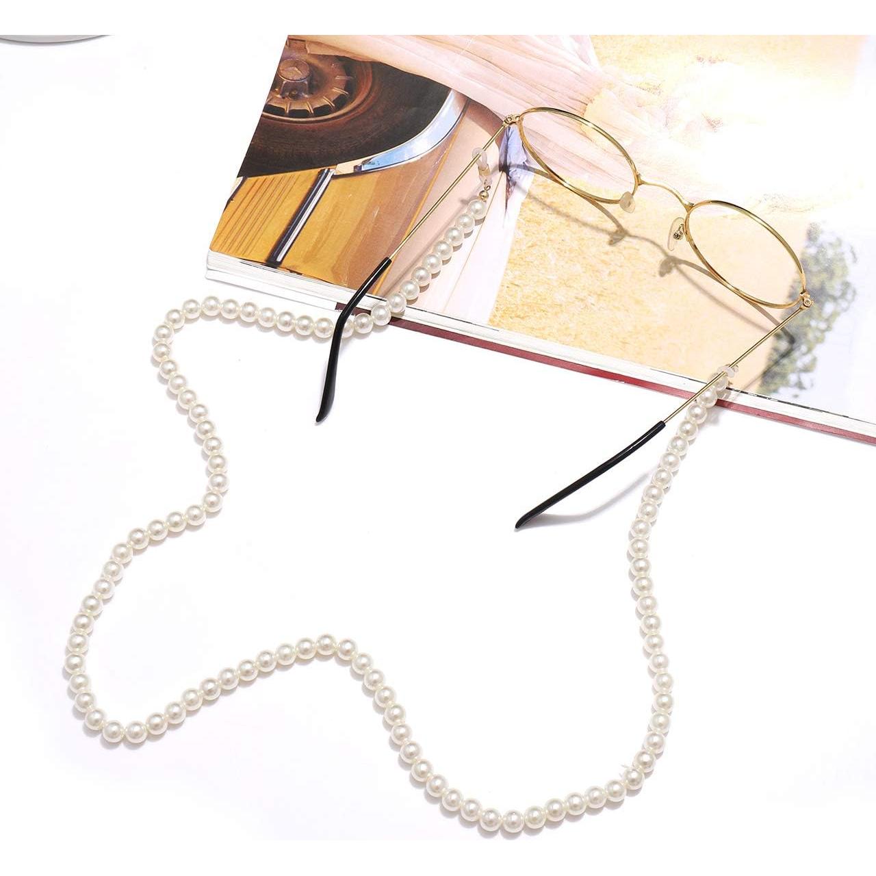 Cadena de Perlas para Gafas YAHPERN Diseño Elegante 71 cm