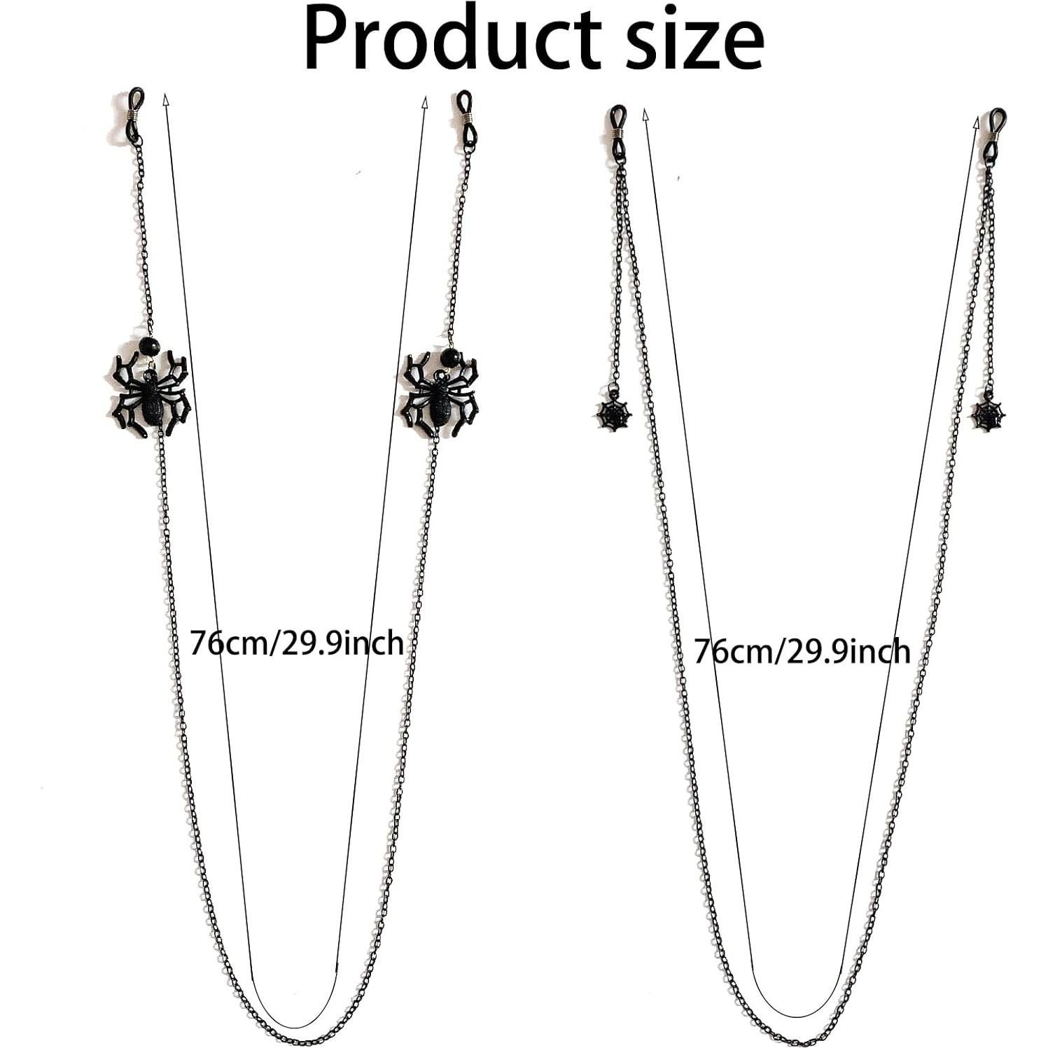 Cadena de Gafas SIMRCIO 76 cm 4 Piezas Halloween Mujer