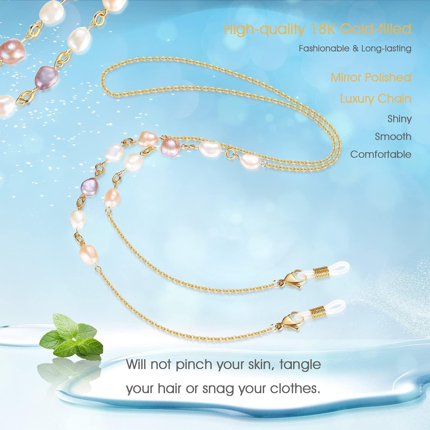 Cadena de Gafas SAM & LORI con Perlas y Beads Coloridos