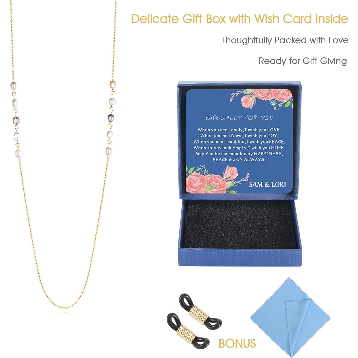 Cadena de Gafas SAM & LORI con Perlas y Beads Coloridos