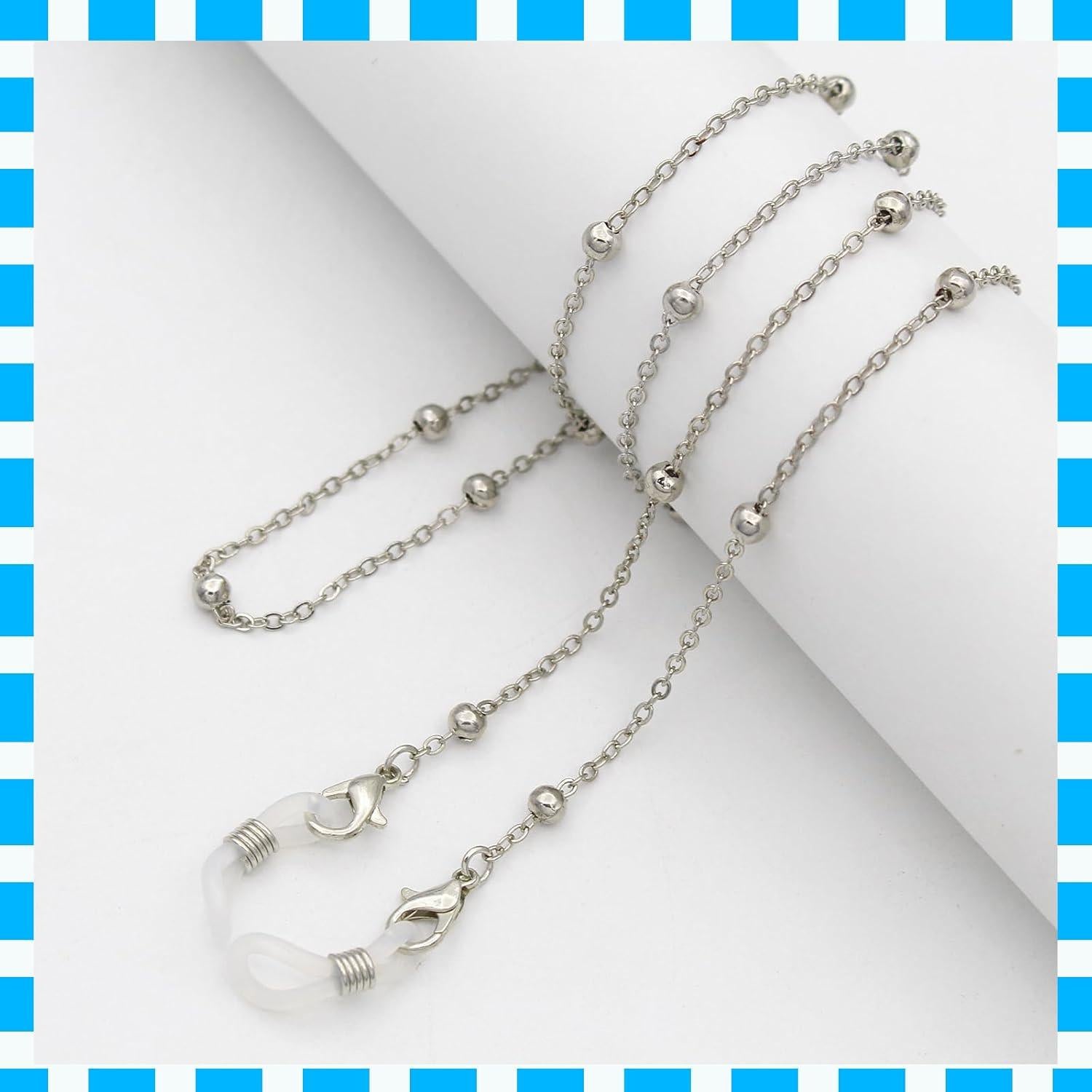 Cadena de Gafas de Metal YCCHN 3 Piezas Ajustable 75 cm