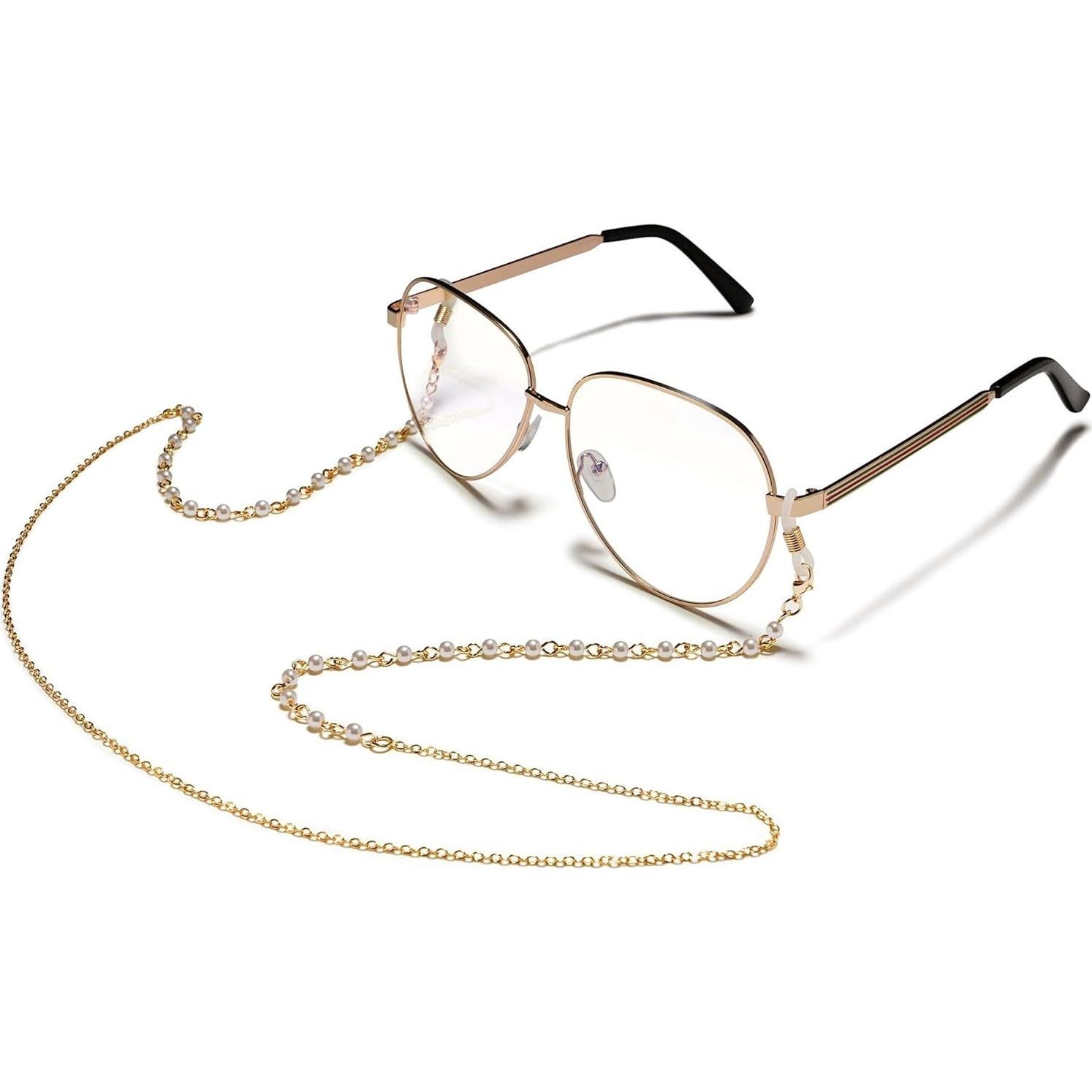 Cadena de Gafas LANG XUAN 75 cm Soporte para Lentes Oro