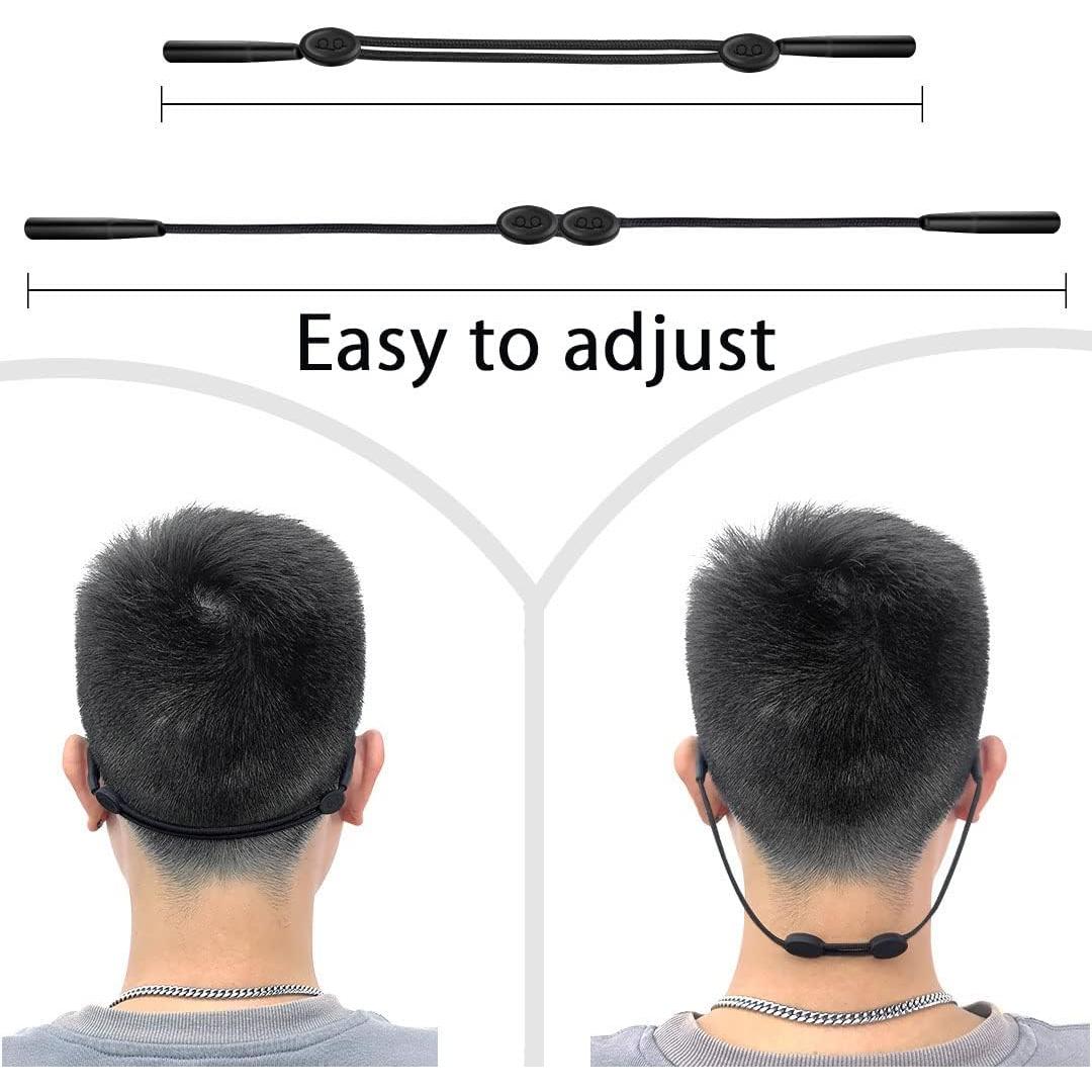 Correa para Gafas Deportivas Ajustable Nailon Negro