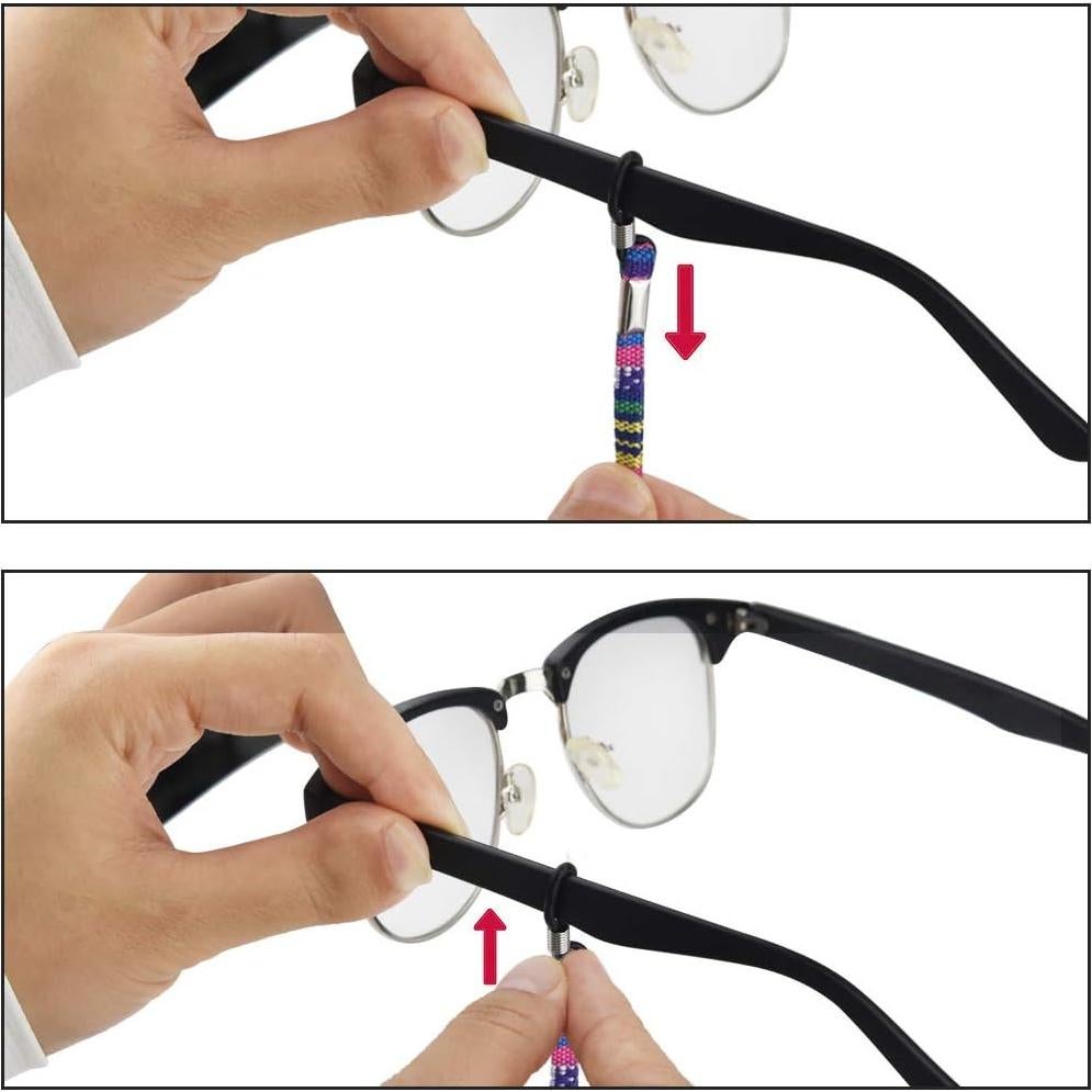 Correa para Gafas Multicolor 12 Piezas Algodón Yeabwps