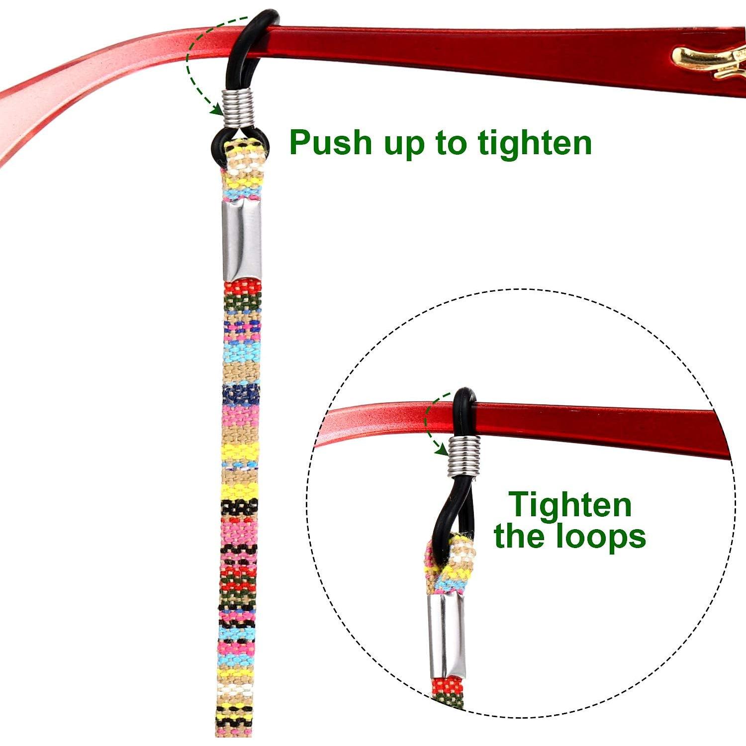 Cadena para Lentes Frienda 8 Piezas Ajustable Unisex