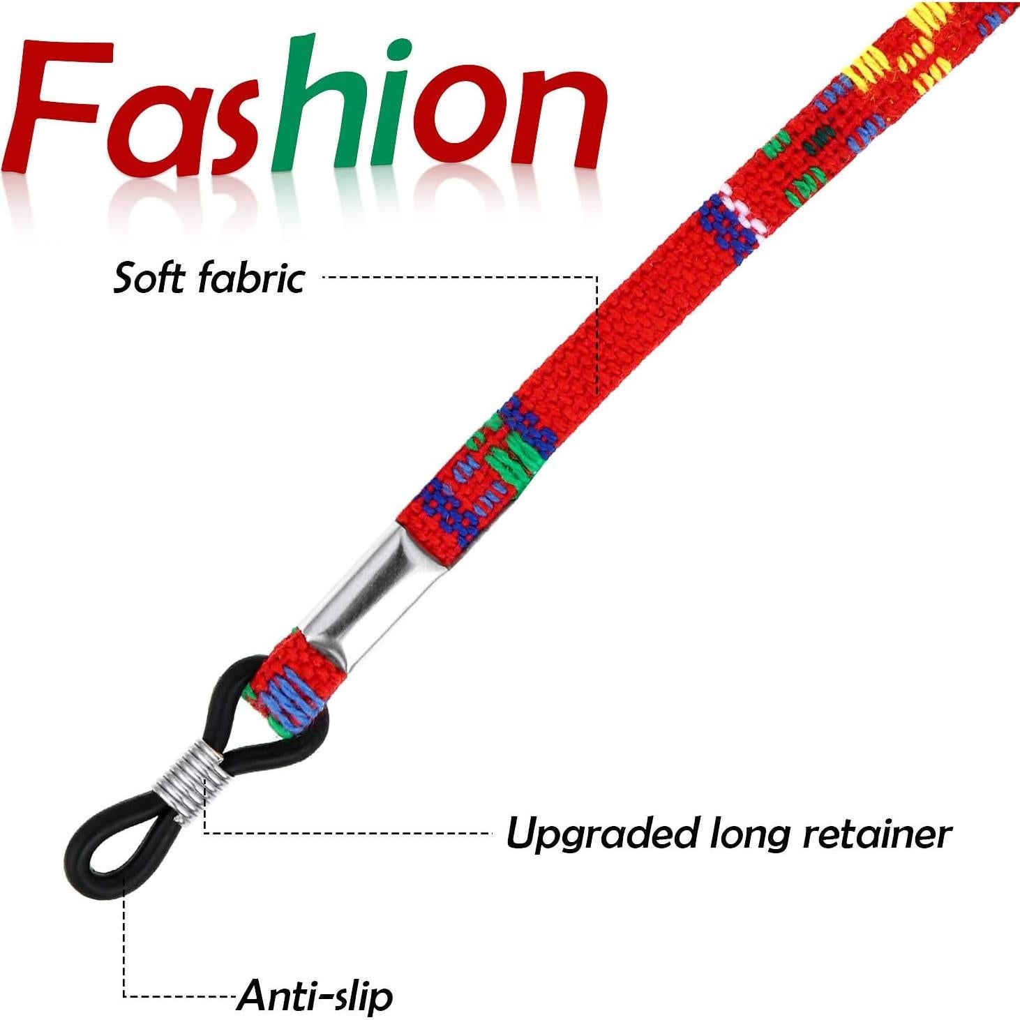 Cadena para Lentes Frienda 8 Piezas Ajustable Unisex