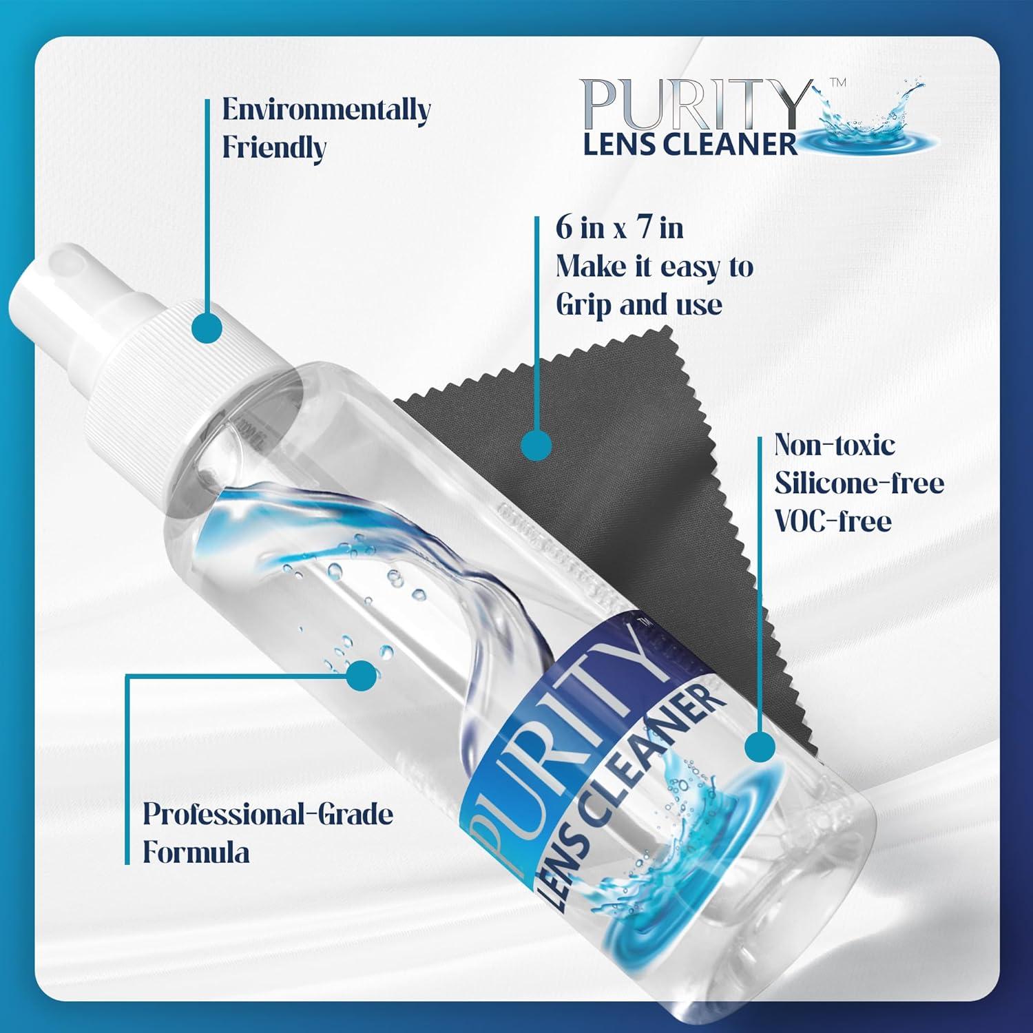 Kit Limpiador de Lentes Purity - 2 x 236ml + 1 x 59ml