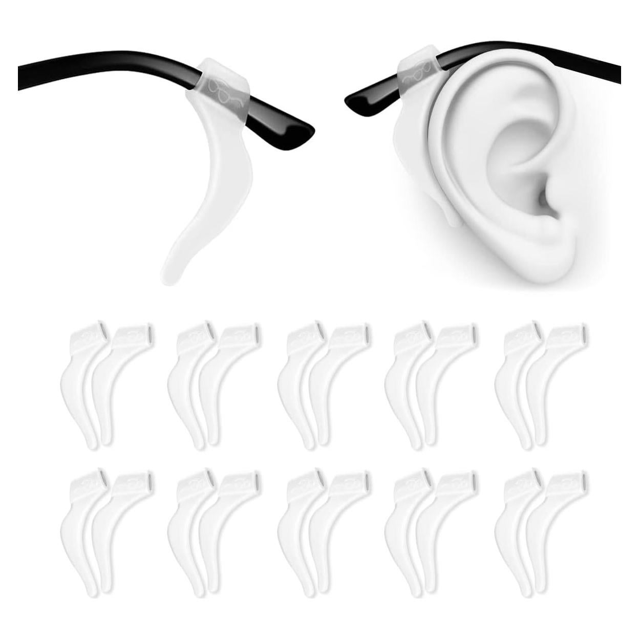 Ganchos de Silicona Suave PTSLKHN para Gafas - 10 Pares