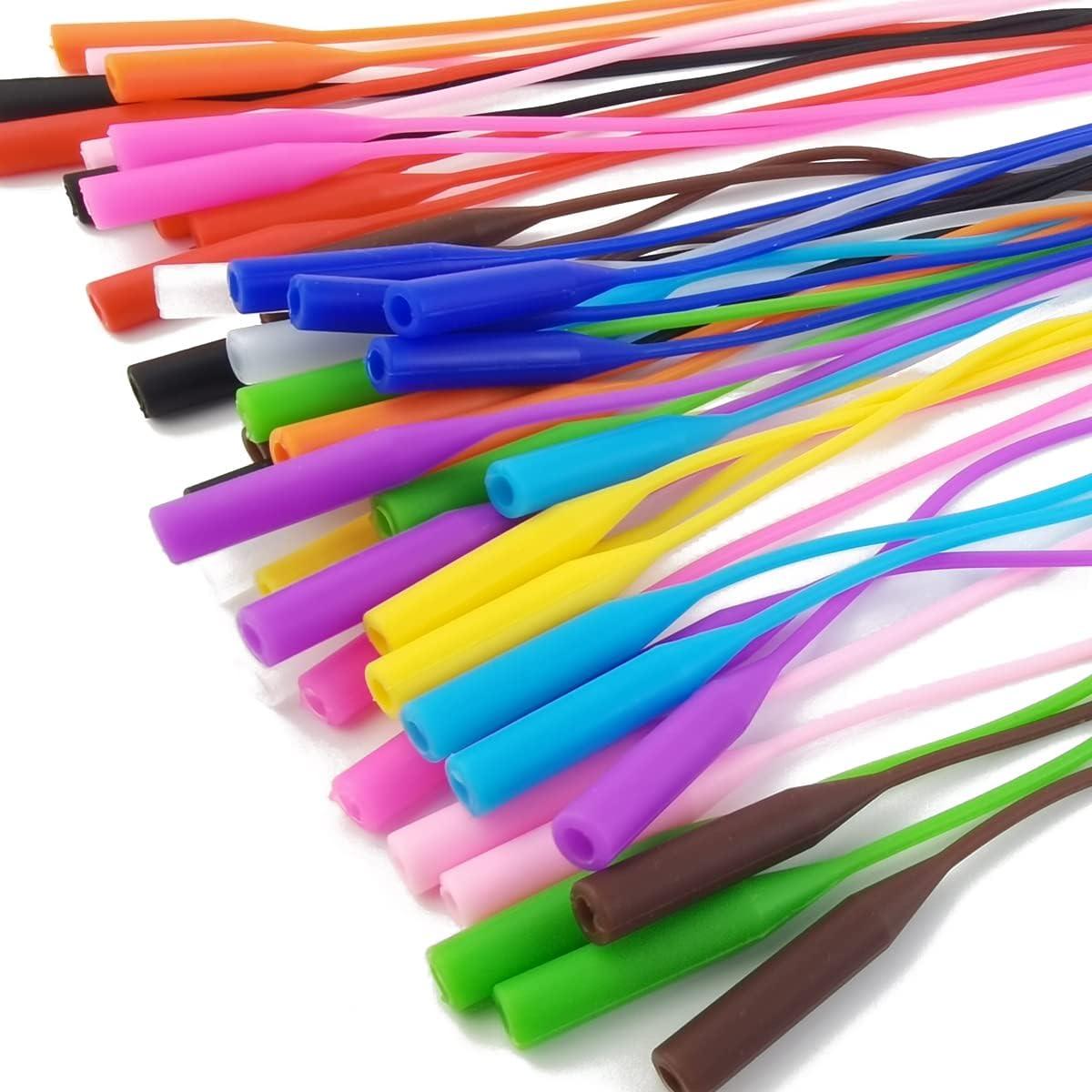 Correas para Gafas GXXMEI 24PCS Silicona Ajustables