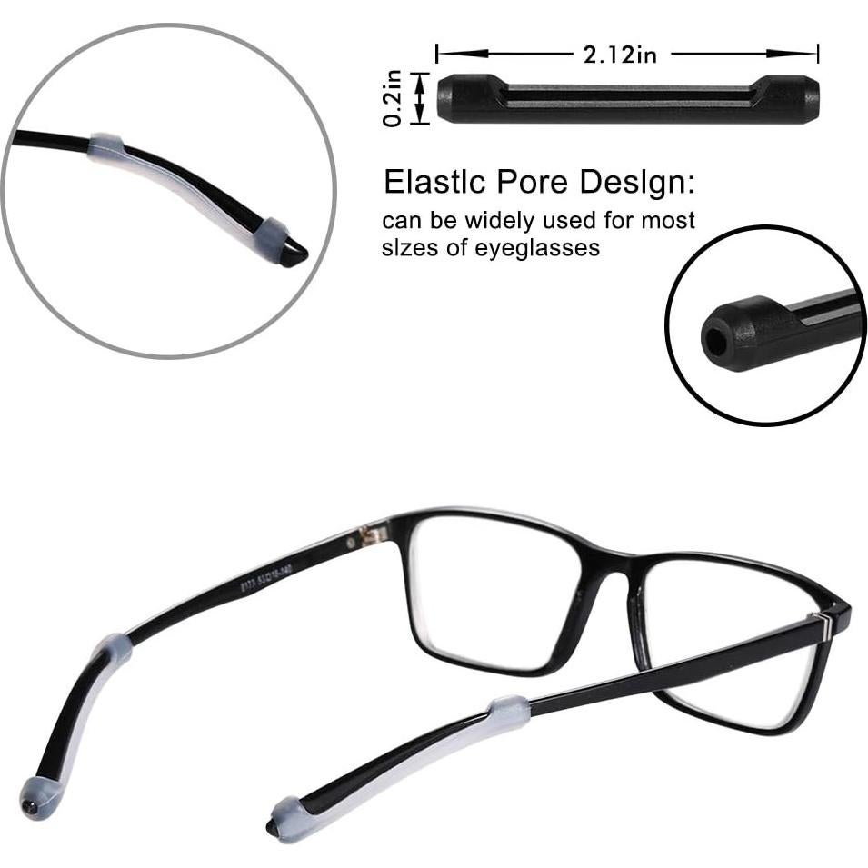 16 Pares Sujetadores de Gafas Summer Lemon Silicona Antideslizante