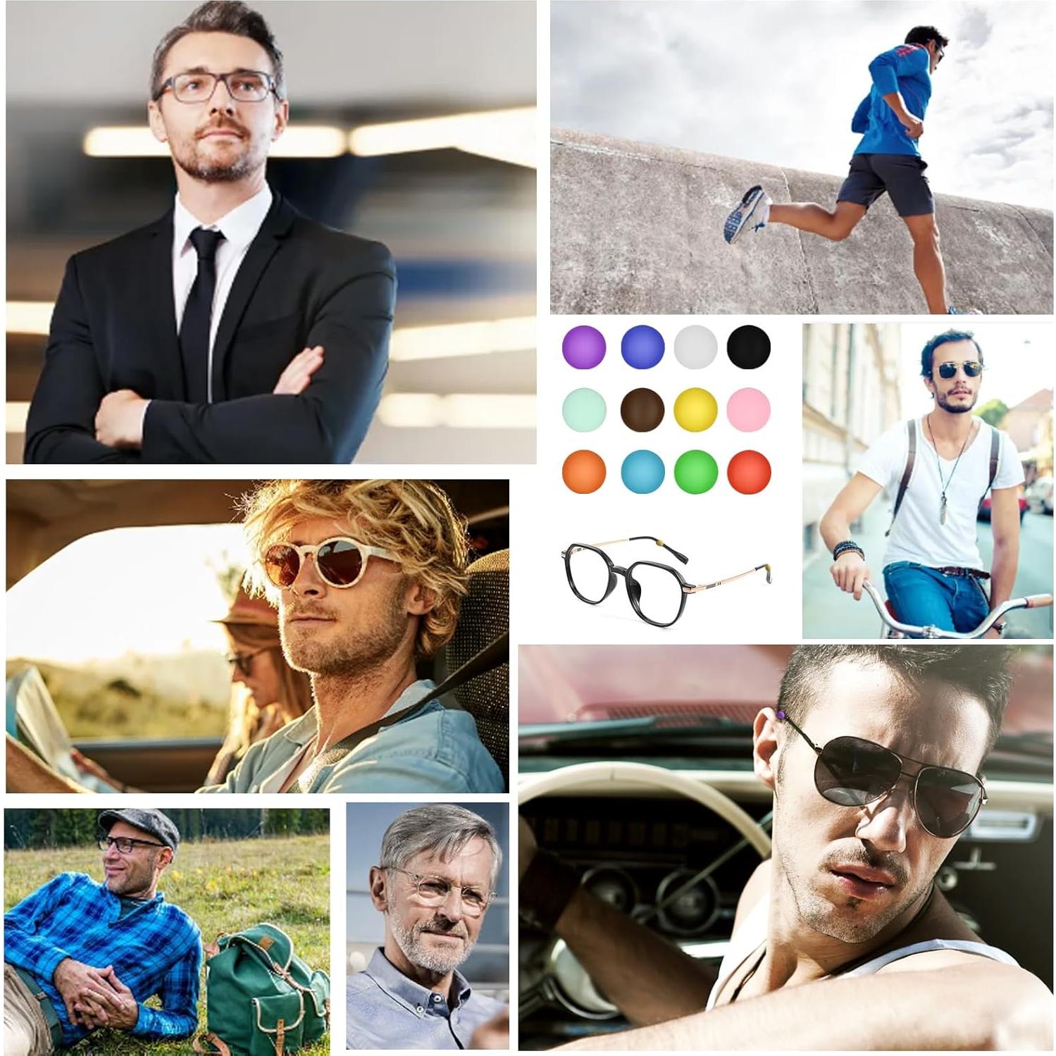 Sujetadores Antideslizantes para Gafas CANIPHA - 12 Pares de Silicona