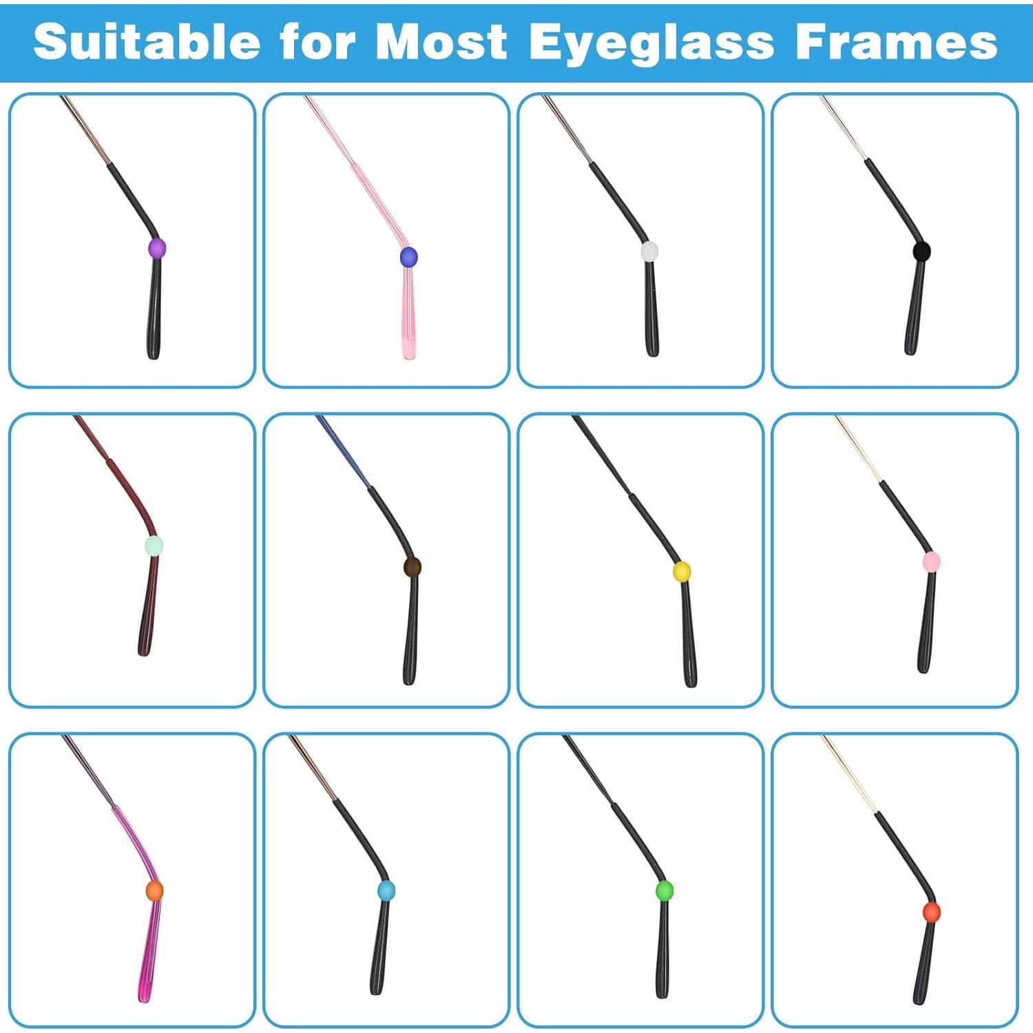 Sujetadores Antideslizantes para Gafas CANIPHA - 12 Pares de Silicona