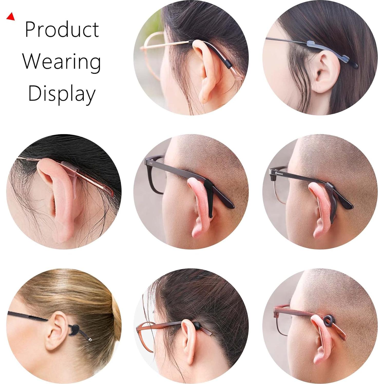 Ganchos de Silicona Antideslizantes para Gafas - 8 Estilos