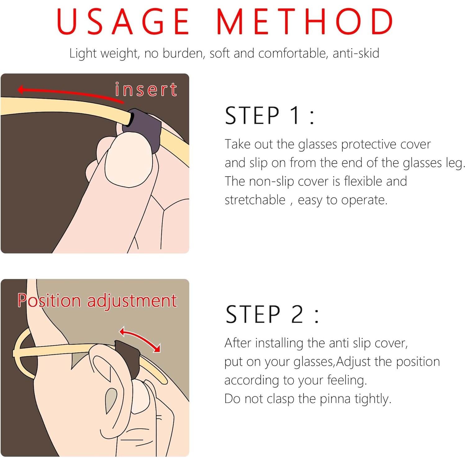 Ganchos de Silicona Antideslizantes para Gafas - 8 Estilos