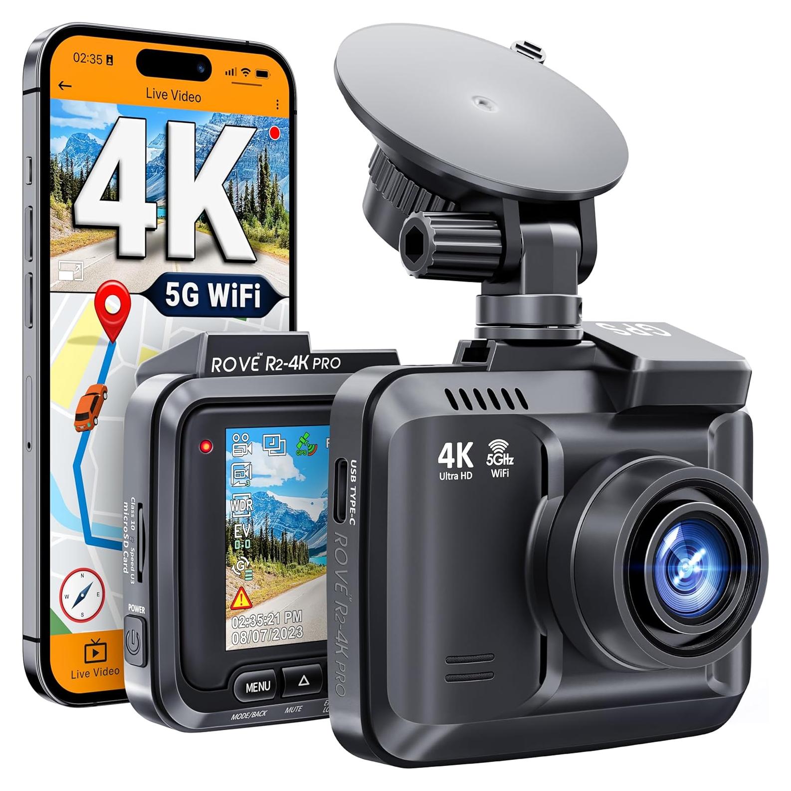 Cámara de Salpicadero ROVE R2-4K PRO con GPS y WiFi 5G