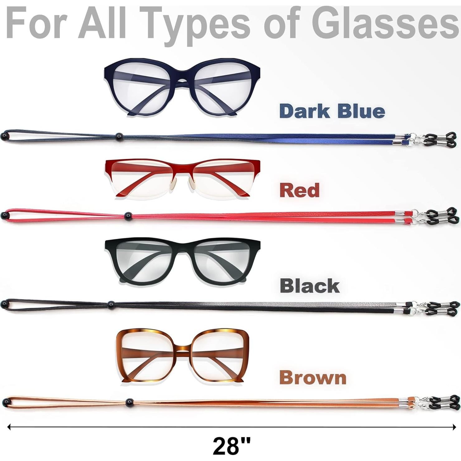 Soporte para Gafas Sigonna - Cadena de Cuero Eco Premium